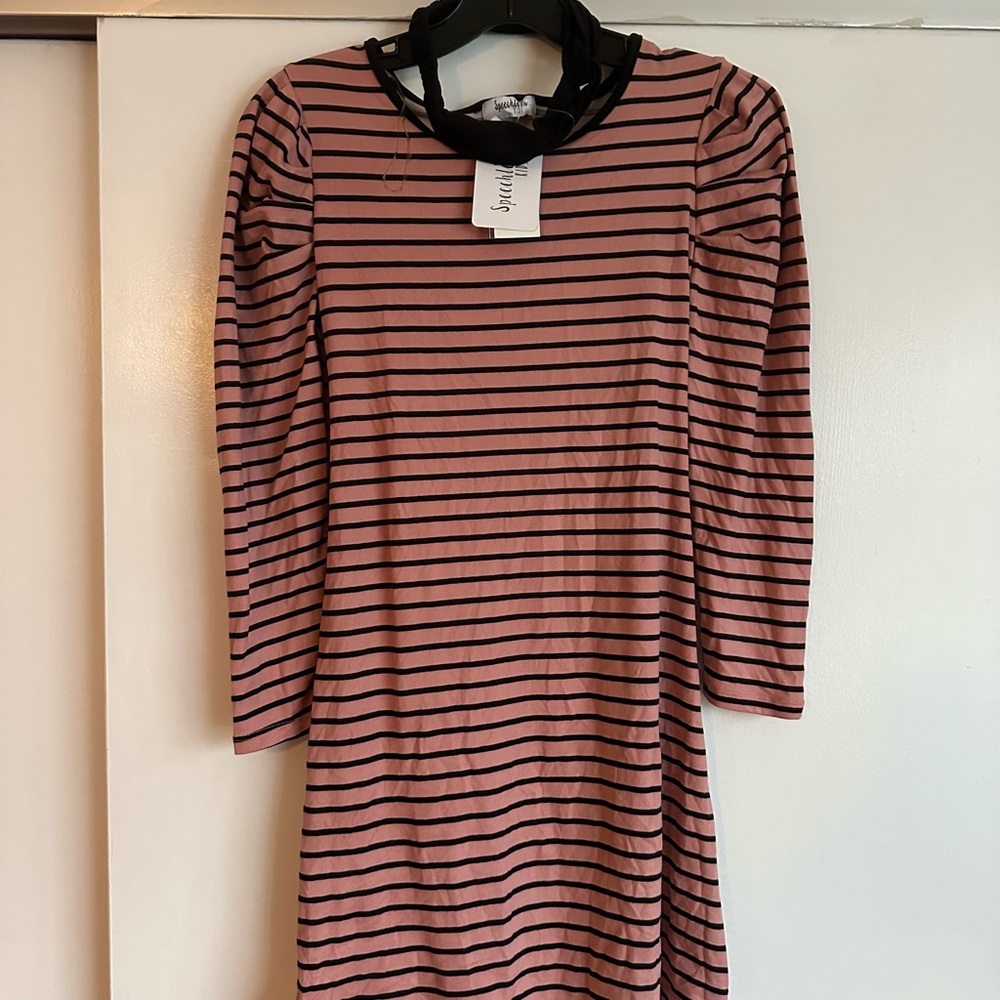 Pink Striped Dress